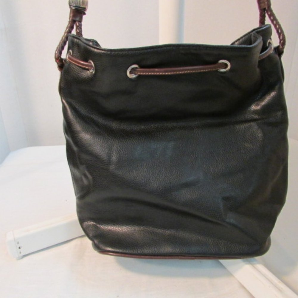 Jackson Drawstring Vinyl Bucket Bag - Picture 3 of 7